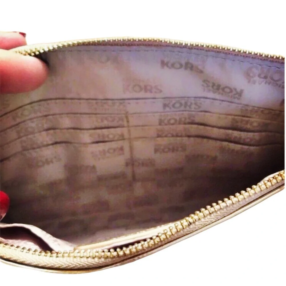 Michael Kors Patent Signature Print Clutch/Wallet
